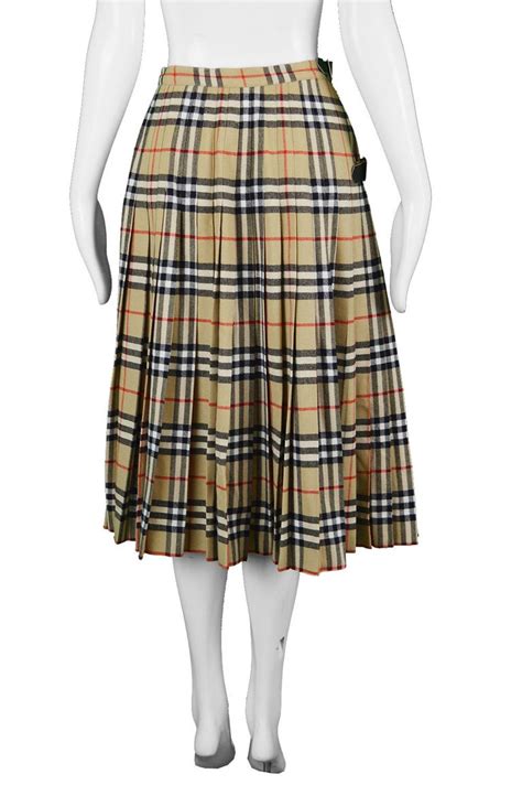 vintage burberry skirt ruffle|Burberry skirts vintage.